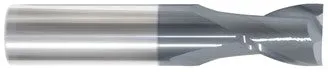 202-001083: 5/32 Dia, 5/16 LOC, 2 OAL, 2-Flt,  Carbide Square End Mill- Single End, 30 Deg. Helix, AlTiN, USA