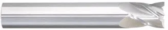 203-001240: 3/4 Dia, 1 LOC, 3 OAL, 4-Flt,  Carbide Square End Mill- Single End, 30 Deg. Helix, Uncoated, USA