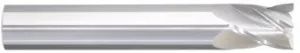 203-001240: 3/4 Dia, 1 LOC, 3 OAL, 4-Flt,  Carbide Square End Mill- Single End, 30 Deg. Helix, Uncoated, USA