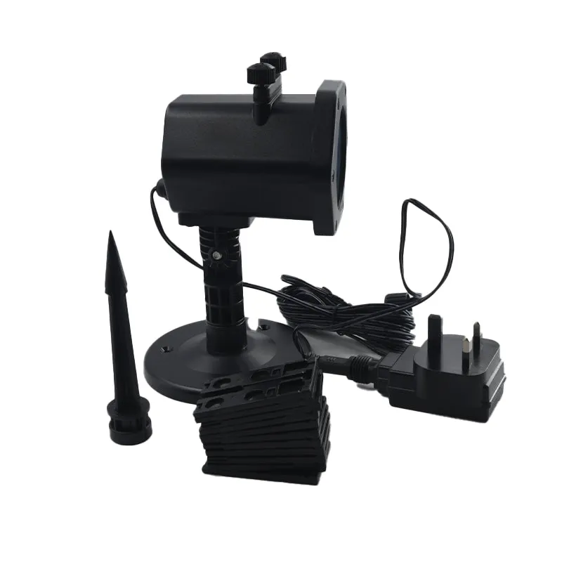 Festive Projector Lights, 12 Card LED Outdoor Indoor Landscape Projection Lamp Waterproof Mobile Spotlight Halloween Christmas Wedding Parties etc