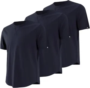 Men's True Classic Tees 3-Pack Short Sleeve Crew Neck Solid Color Casual T-Shirts - Ideal for Gym, Work & Daily Life