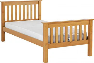 Monaco High Foot End Bed Antique Pine