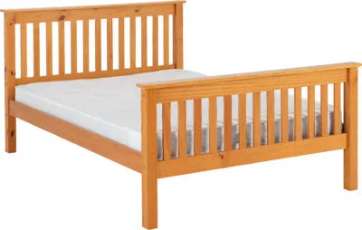 Monaco High Foot End Bed Antique Pine