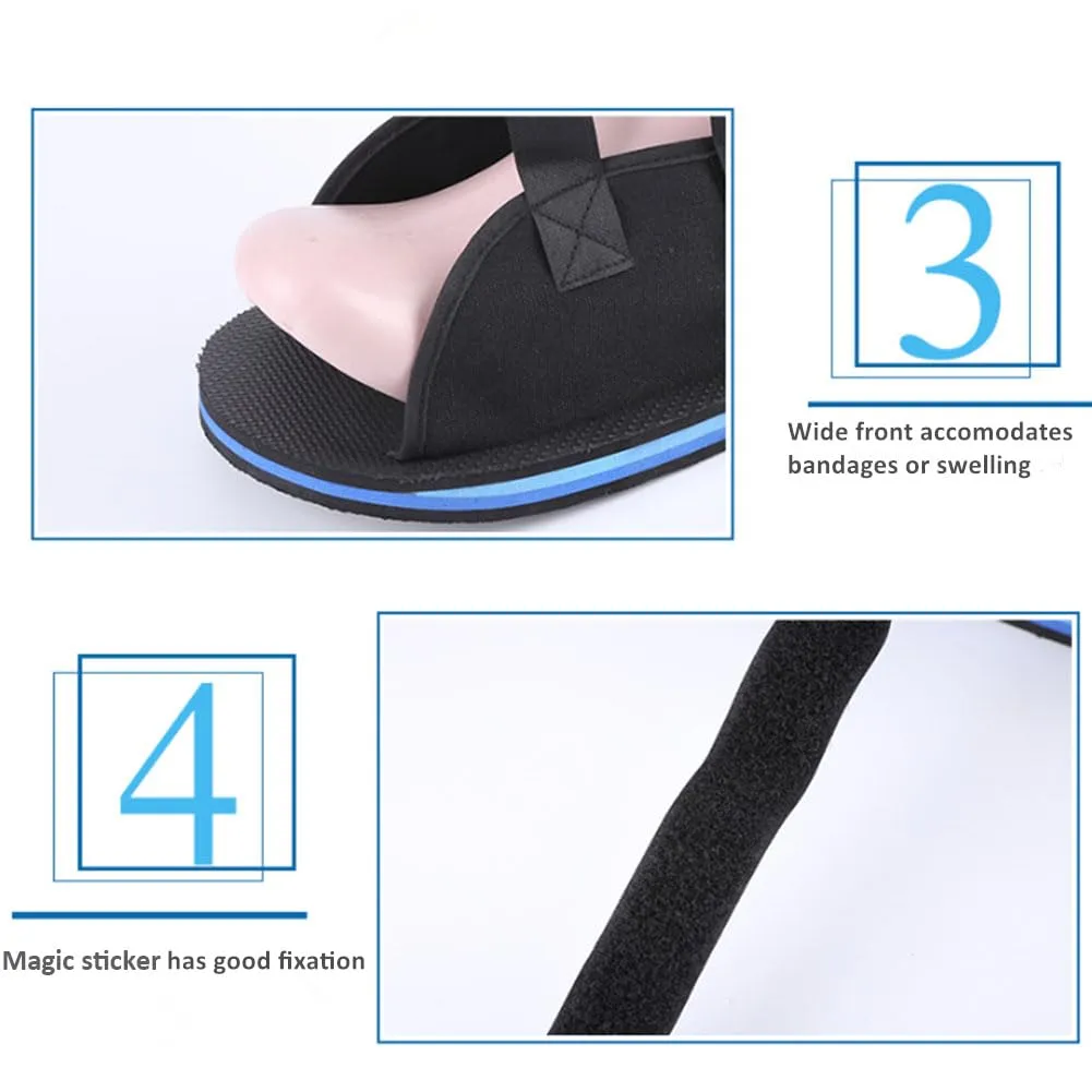 WEEOATAR Adjustable Post-op Shoe,Medical Boot with Magic Sticker Easy to Wear,Orthopedic Shoe for Post-surgery,Broken Foot or Toe,Stress Fractures,Bunions or Hammer Toe for Left or Right Foot (MD)