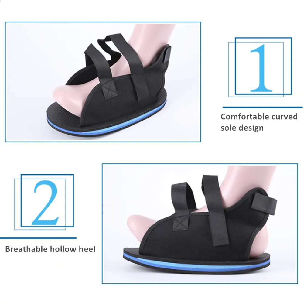 WEEOATAR Adjustable Post-op Shoe,Medical Boot with Magic Sticker Easy to Wear,Orthopedic Shoe for Post-surgery,Broken Foot or Toe,Stress Fractures,Bunions or Hammer Toe for Left or Right Foot (MD)