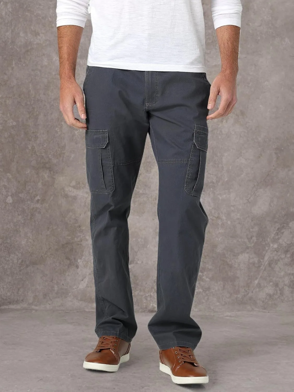 Wrangler Authentics Men's Relaxed Fit Stretch Cargo Pant