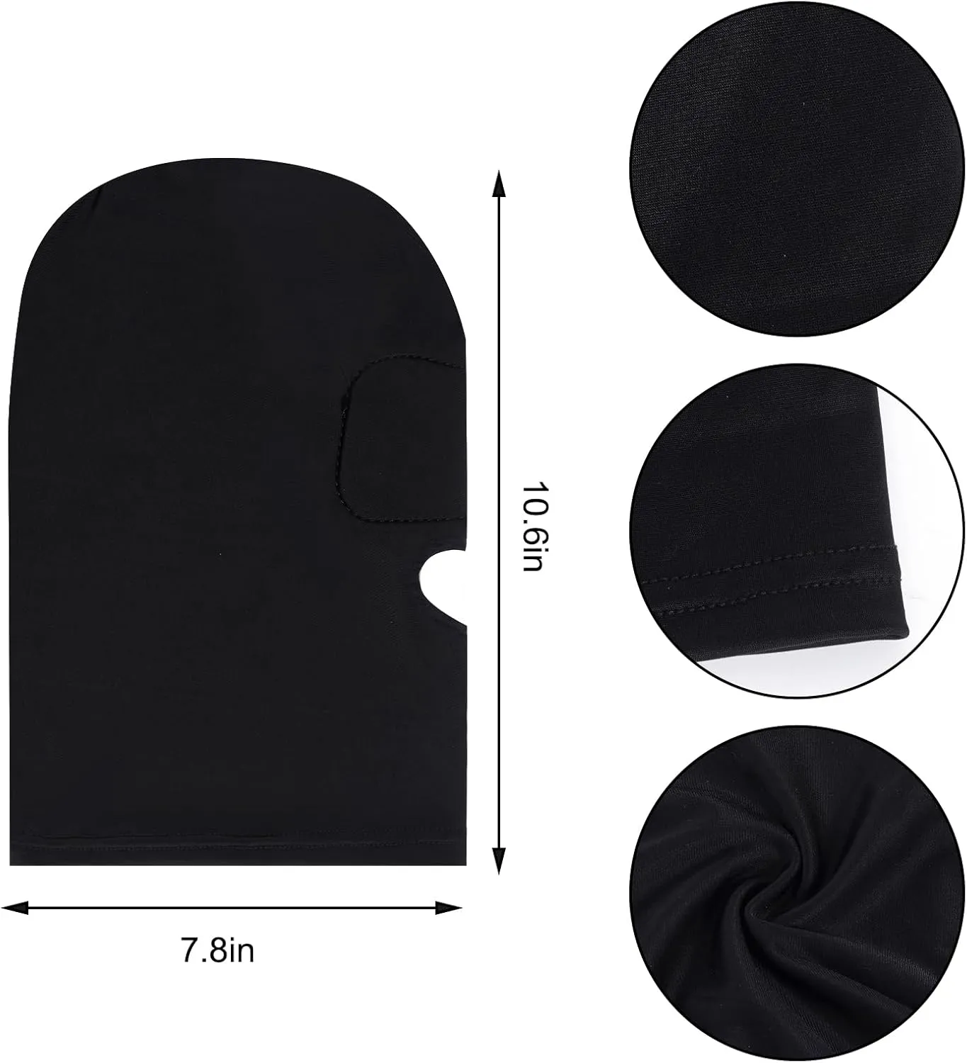 Zentai Hood Mask Full Cover Spandex Open Eye & Mouth Elastic Breathable Mask for Halloween Cosplay Costume Unisex